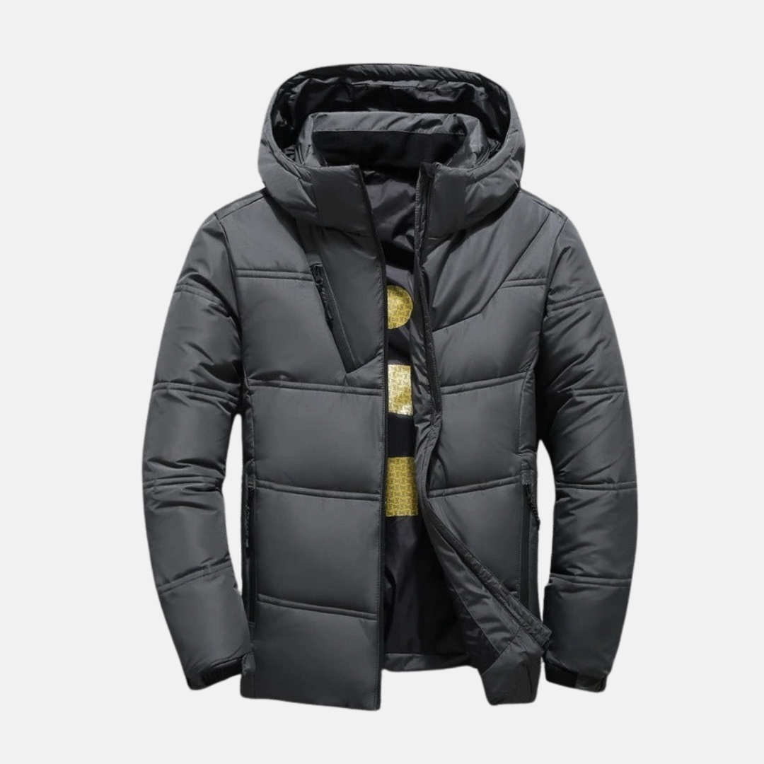 Daunenjacke Damen Mit Kapuze Gequiltet Wasserabweisend