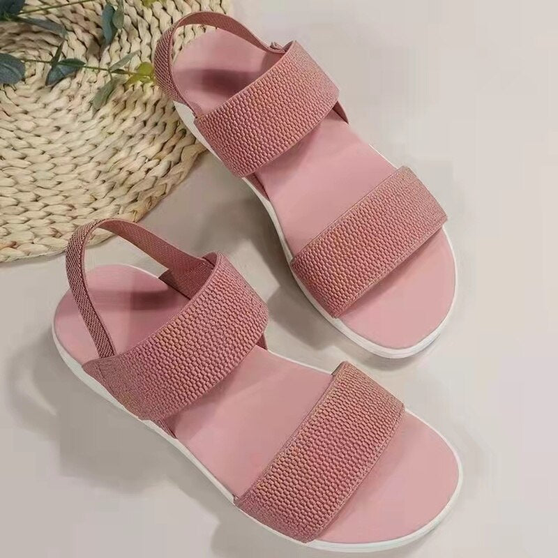 Orthopädische Sandalen Damen Keilabsatz