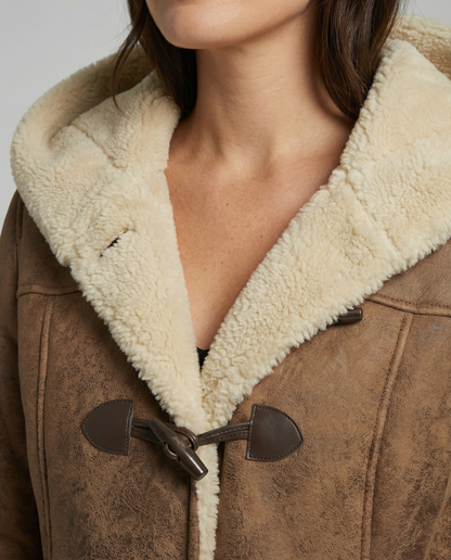 Norvielle Damen Kapuzenjacke Dicke Füllung