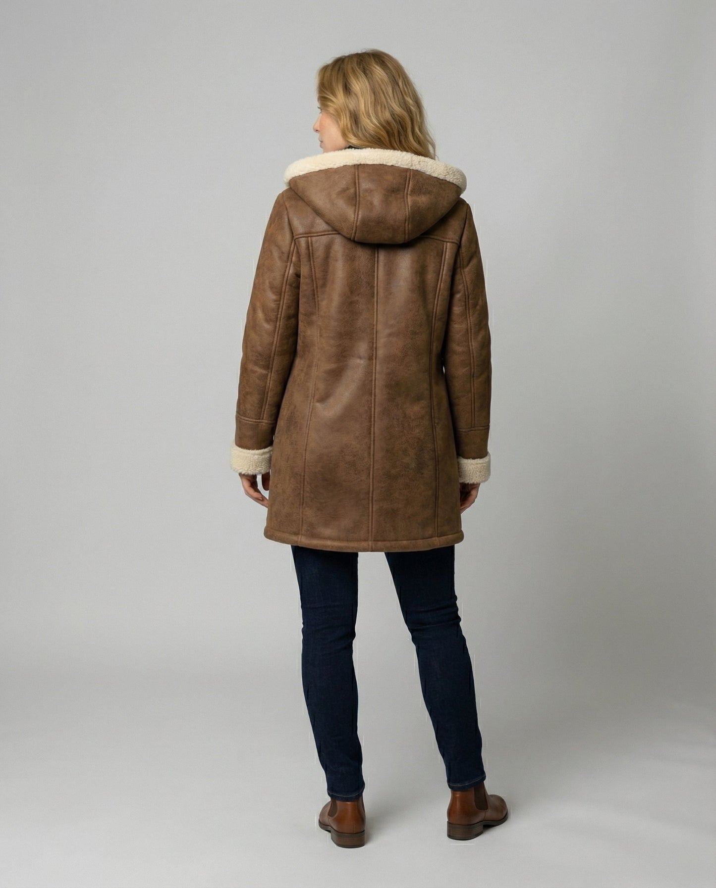 Damen Dicke Kapuzenjacke Norvielle