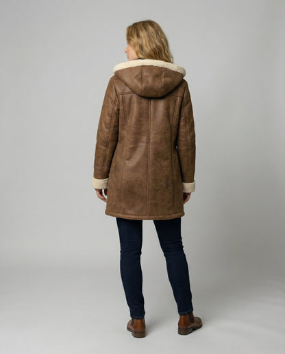 Damen dicke Kapuzenjacke