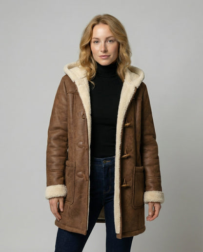 Damen dicke Kapuzenjacke - Norvielle