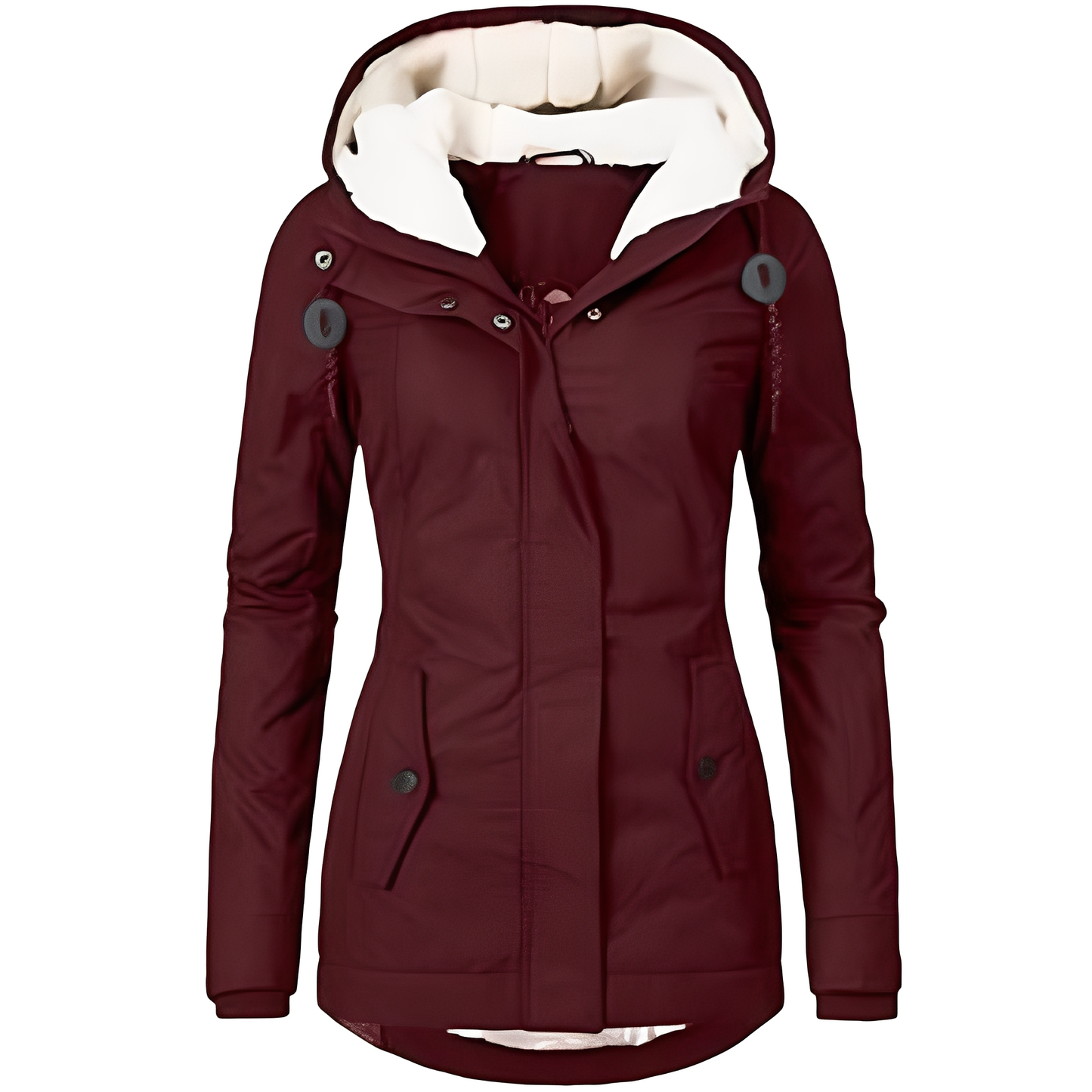 Wasserdichte Samtjacke Damen Kapuze