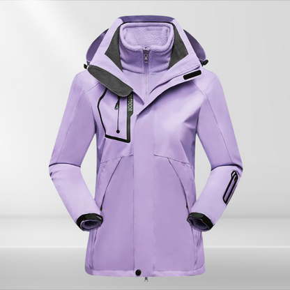 Damen 3-in-1 Outdoorjacke Wetterschutz
