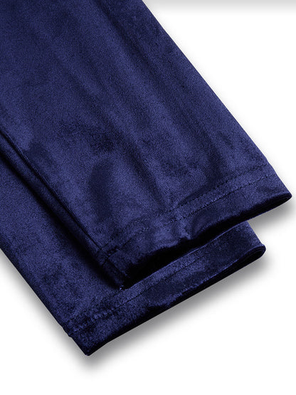 Damen Midikleid Samt Elegant