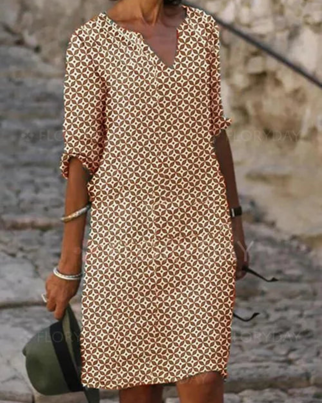 Damen Sommerkleid Midi Freizeitkleid Leicht