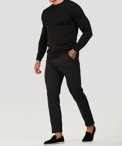 Damen Rollkragenpullover Feinstrick Slim Fit Eleganz