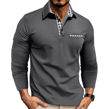 Rupert Herren Langarm-Poloshirt Lässig