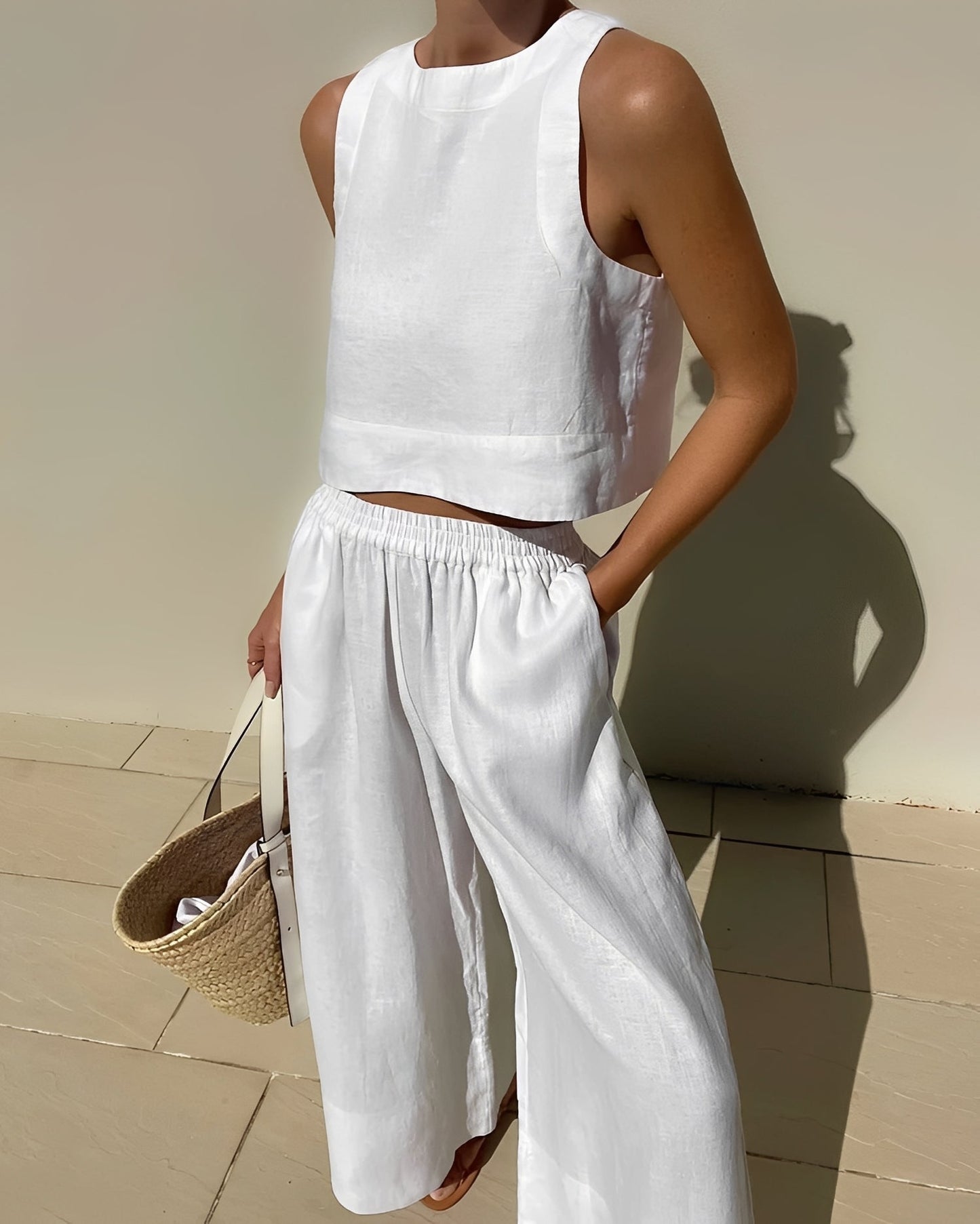 Damen Zweiteiliges Set Bequem Locker Geschnitten