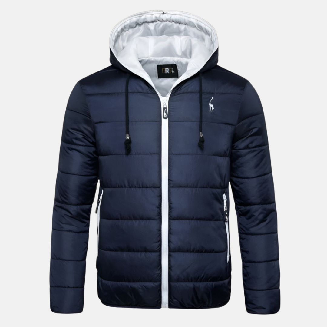 Steppdaunenjacke Damen Normale Passform Mit Kapuze Wasserabweisend - Norvielle