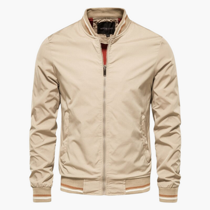 Herren Bomberjacke Reißverschluss Winterjacke
