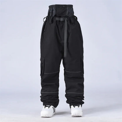 Unisex Hose Funktionale Passform Reißverschluss Schwarz - Norvielle