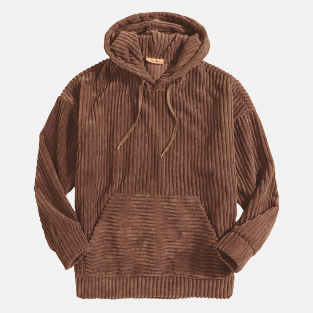 Norvielle Herren Hoodie Cord Beige