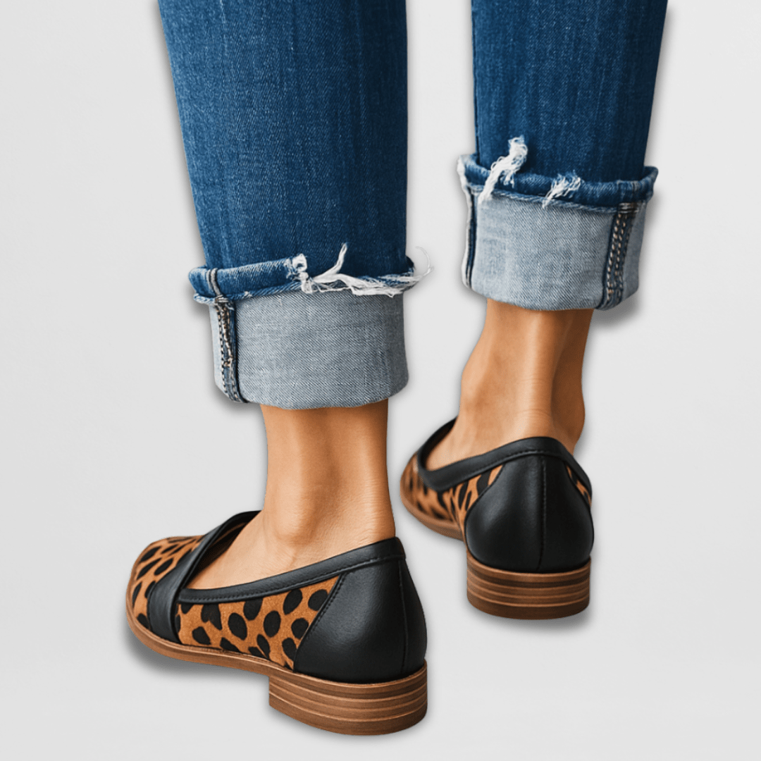 Damen Orthopädische Loafer Spitz Zulaufend