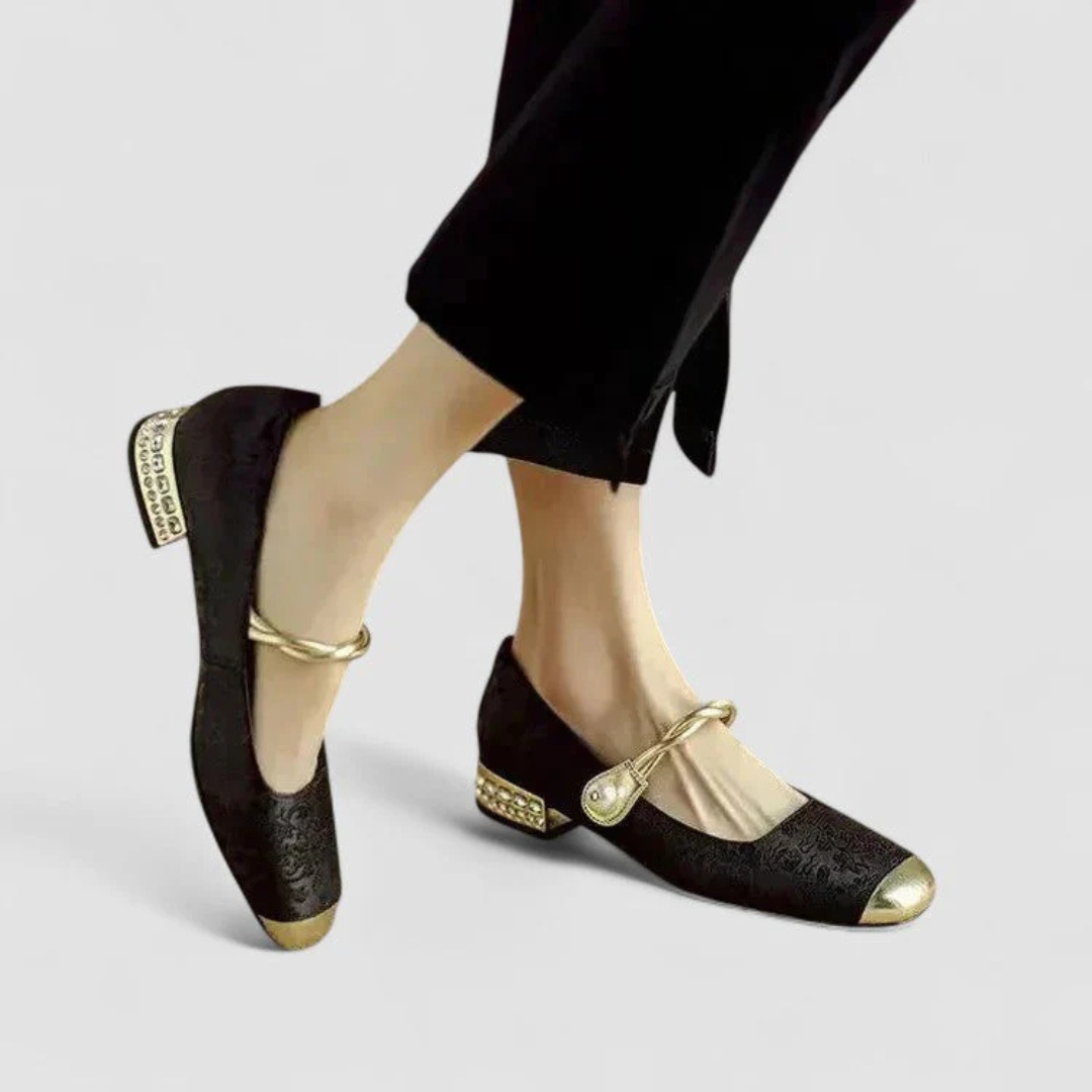 Damen Schuhe Niedriger Absatz Leder
