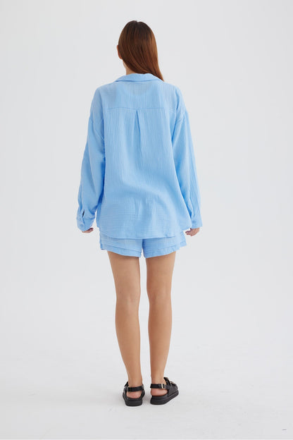 Norvielle Damen Langarmshirt und Shorts Siena
