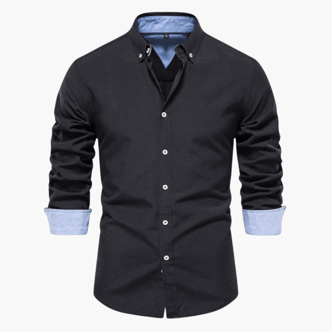 Herren Langarmhemd Bequem