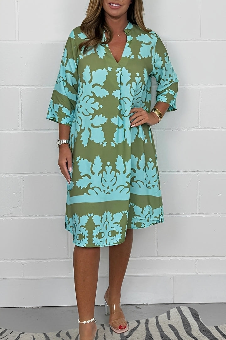 Damenkleid Entspannter Schnitt Stilvoll