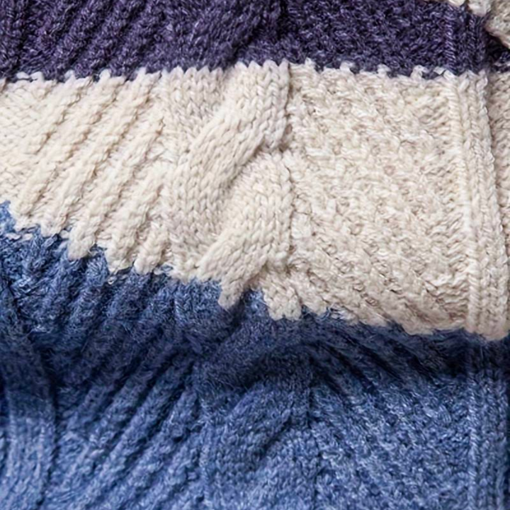Herren Strickpullover Locker Freizeitpassform