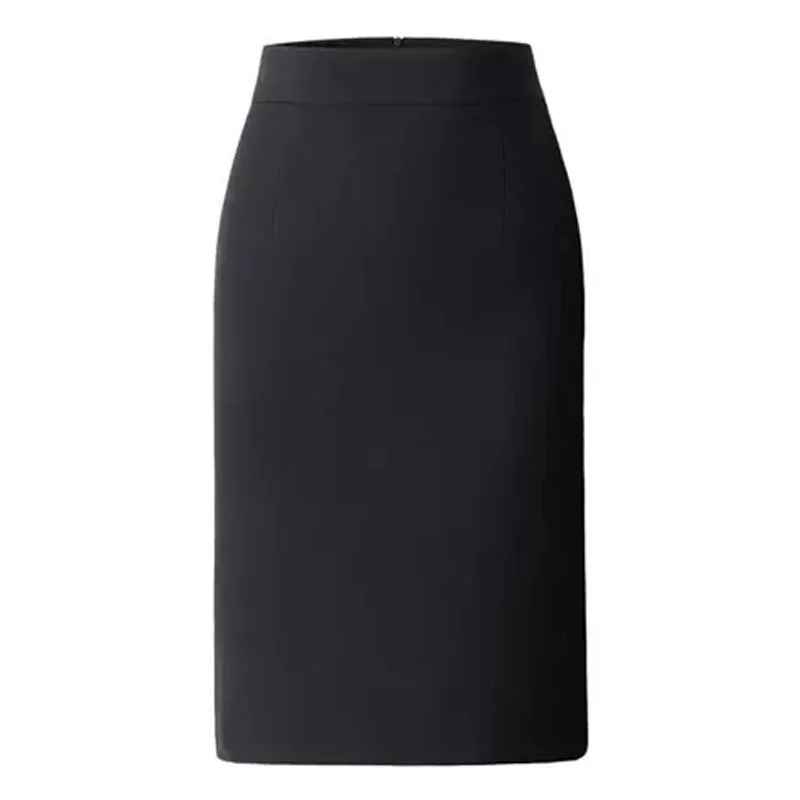 Damen Maxi-Rock Mit Schlitz Hinten Ohne Gürtel