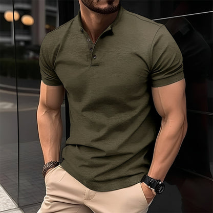 Herren Poloshirt mit Knöpfen Lässig