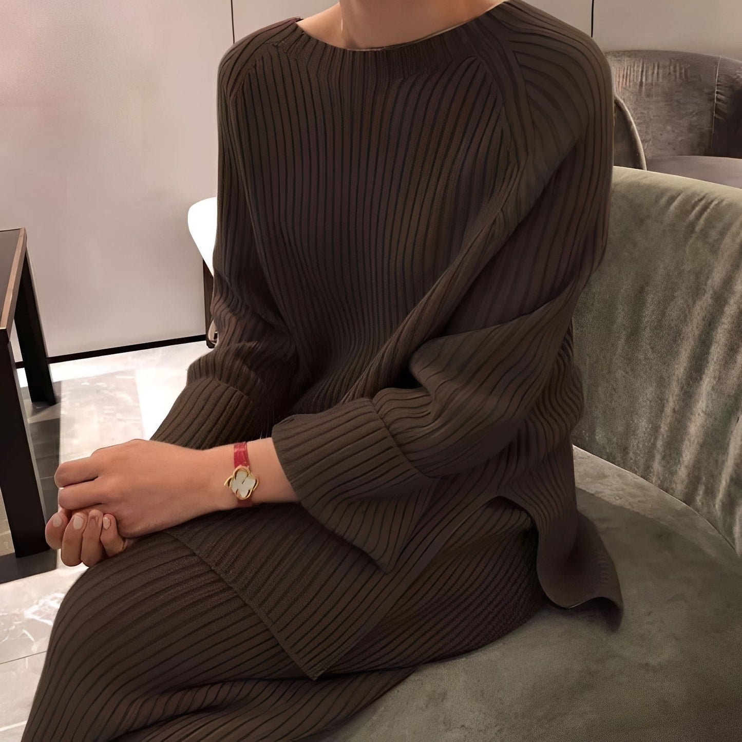 Damen-Set Pullover und Hose Baumwolle Bequem