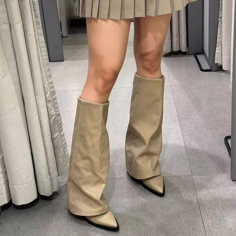 Wynne Damen Stiefeletten Breiter Blockabsatz - Norvielle