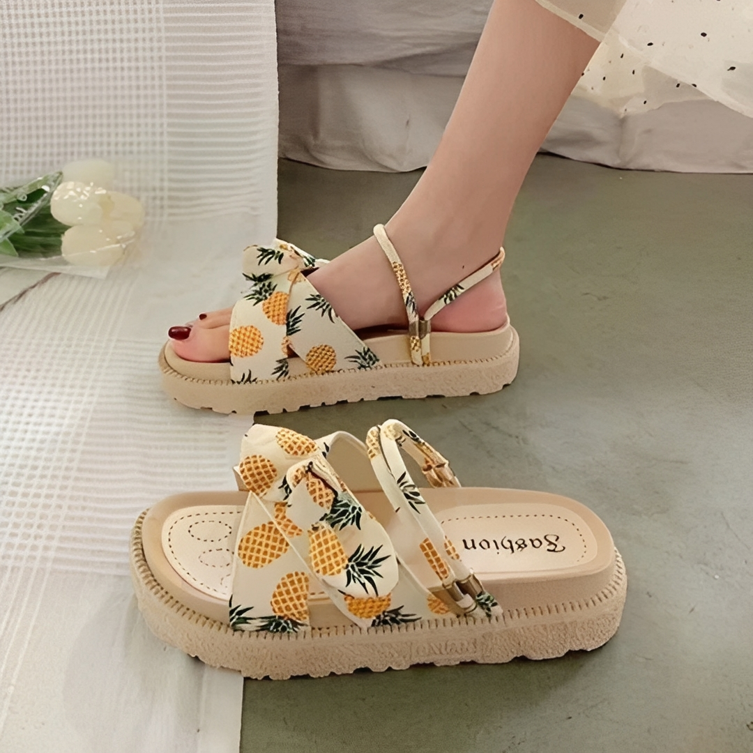 Damen Sommersandalen Elegantes Leder