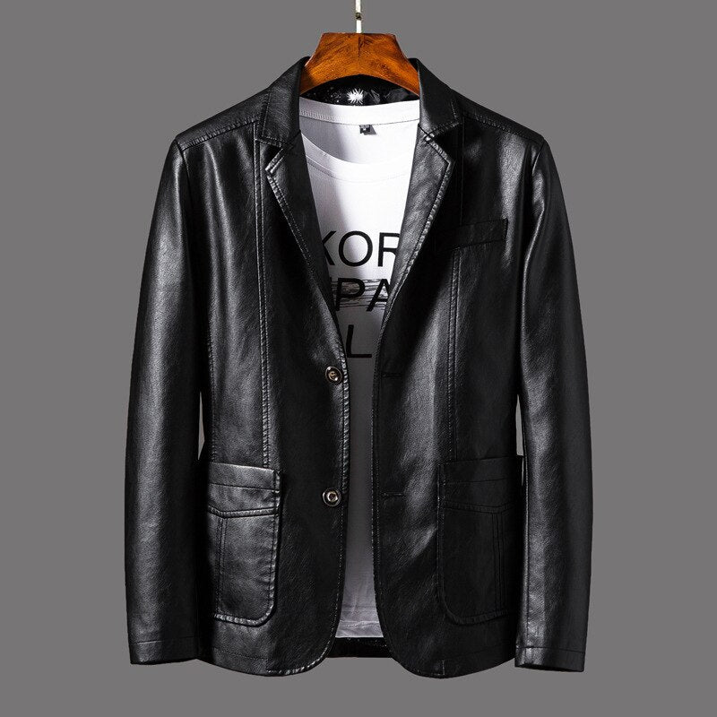 Norvielle Herren Lederjacke Modisch