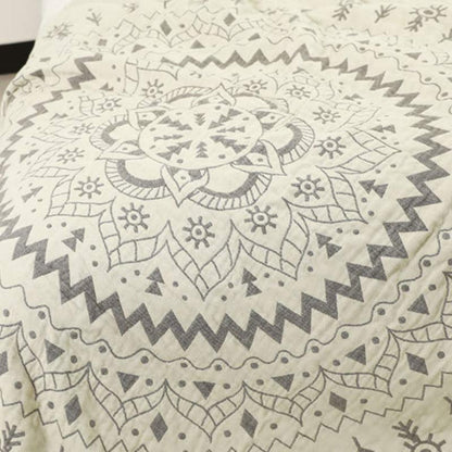 Baumwoll Wendedecke Mandala Muster