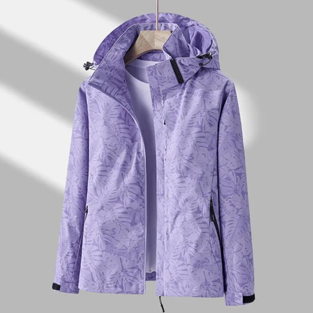 Norvielle Damen Outdoorjacke Winddicht Wasserabweisend