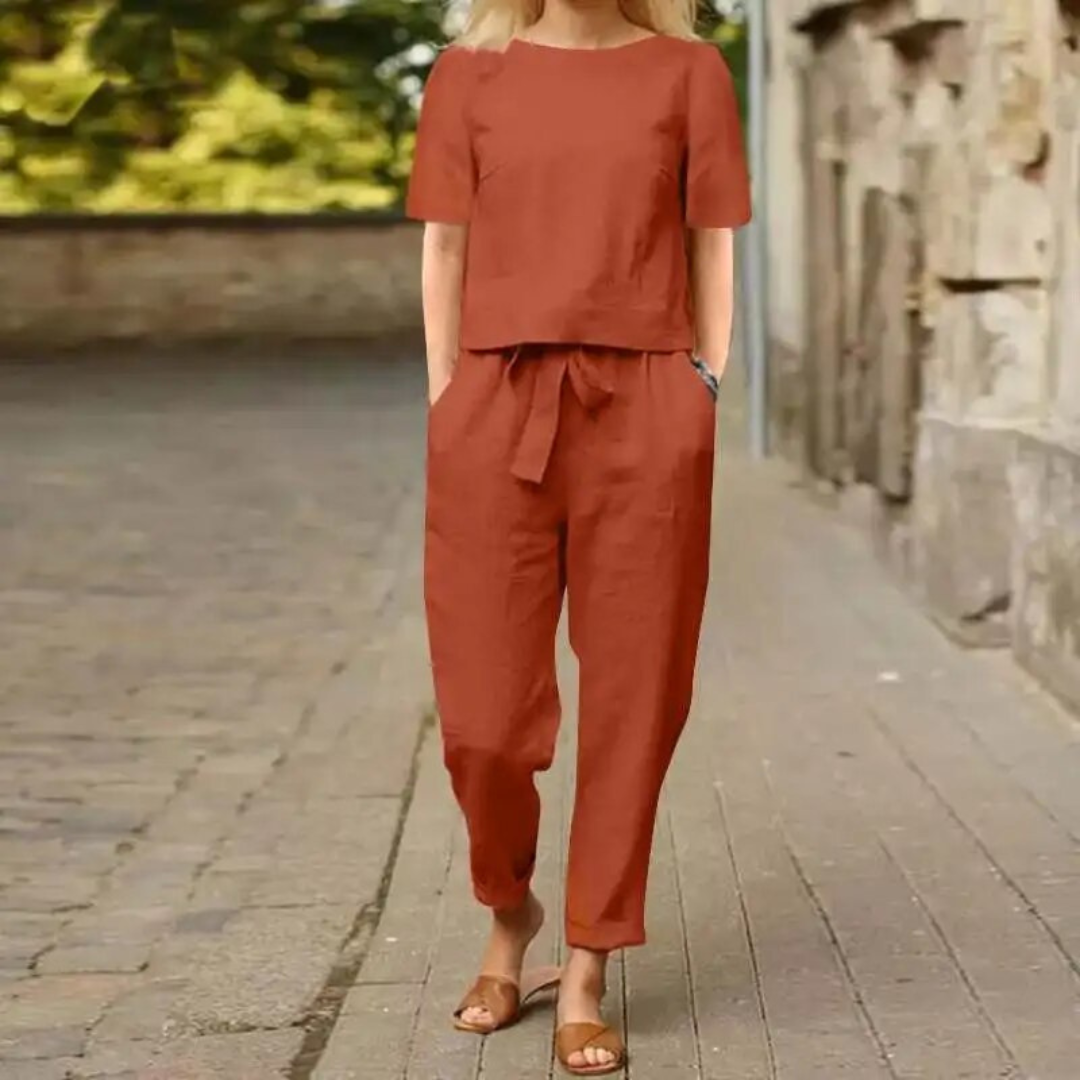 Norvielle Damen Frühlingsset Leicht Beige
