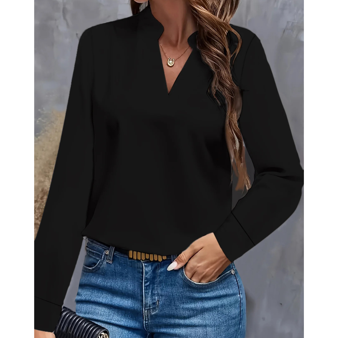 Damen Bluse Langarm Elegant