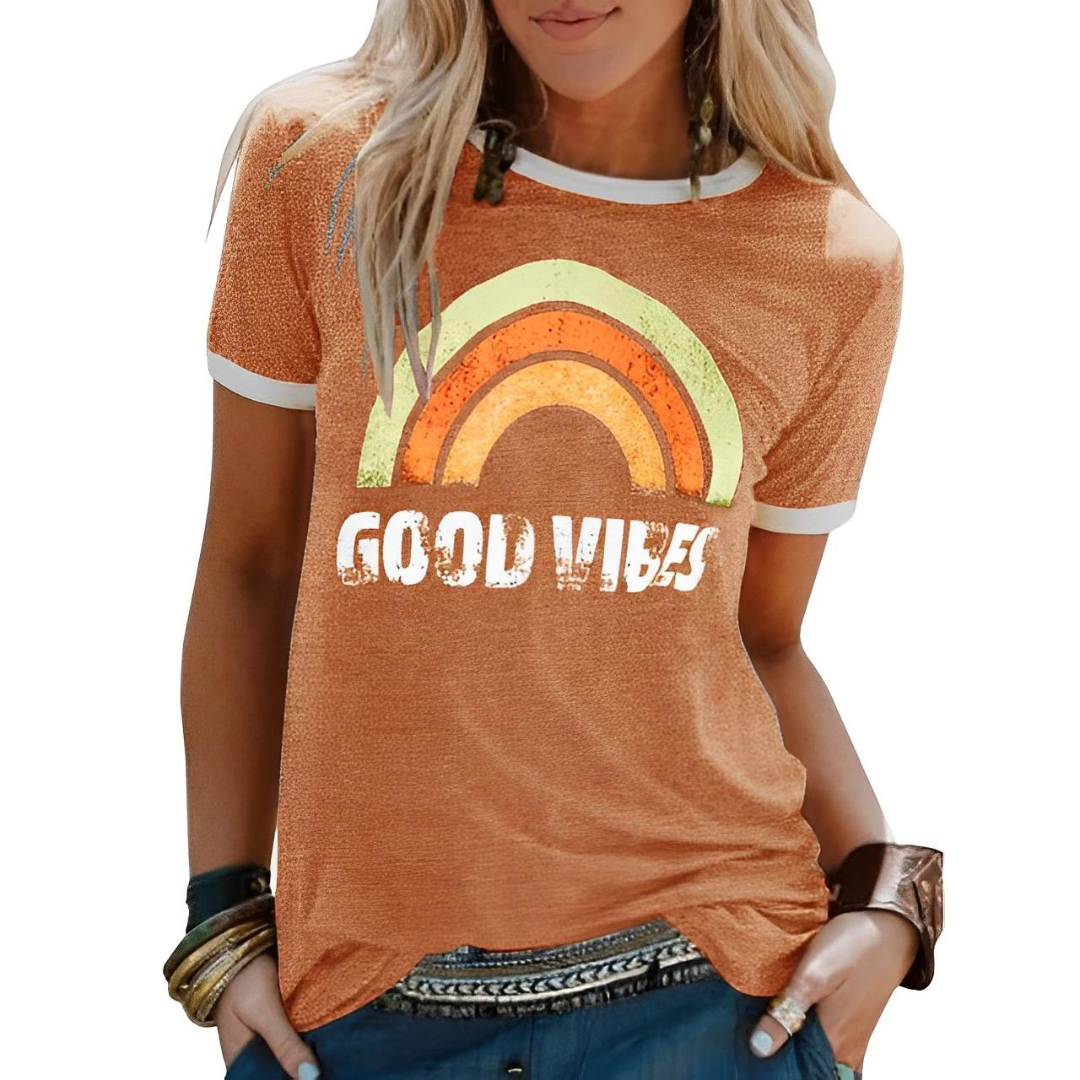 Norvielle Damen Hemd Good Vibes