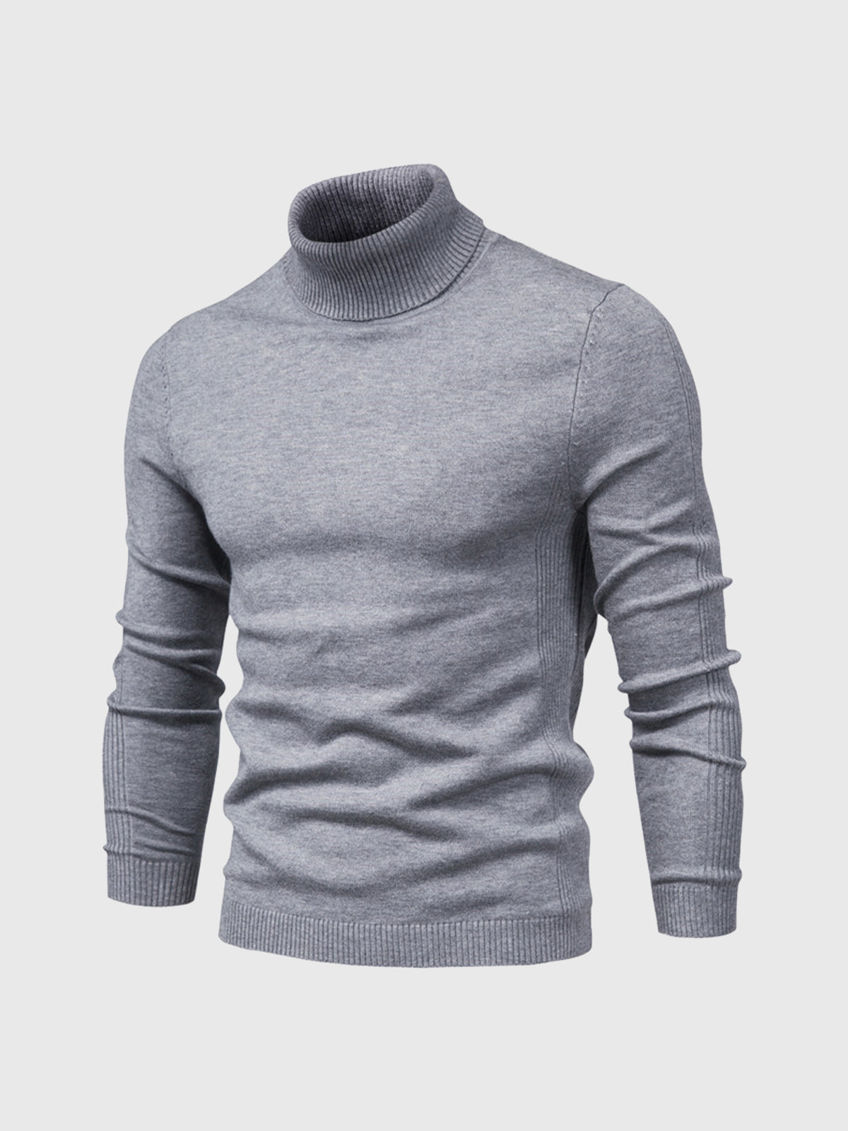 Herren Rollkragenpullover Kurz Waschbar