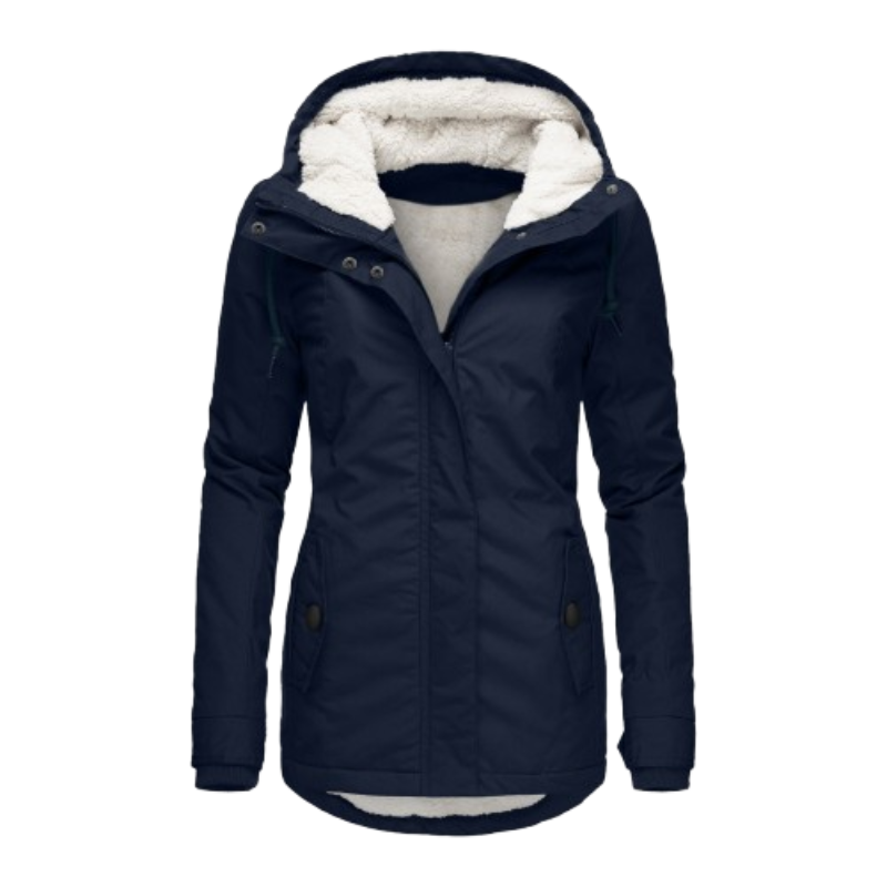 Norvielle Damen Winterparka Sherpa Gefüttert Warm