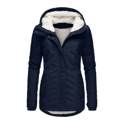 Norvielle Damen Winterparka Sherpa Gefüttert Warm