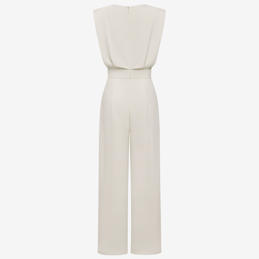 Damen Ärmellose Jumpsuit Weites Bein