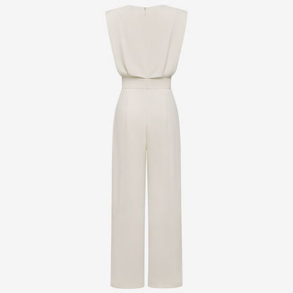Damen Ärmellose Jumpsuit Weites Bein