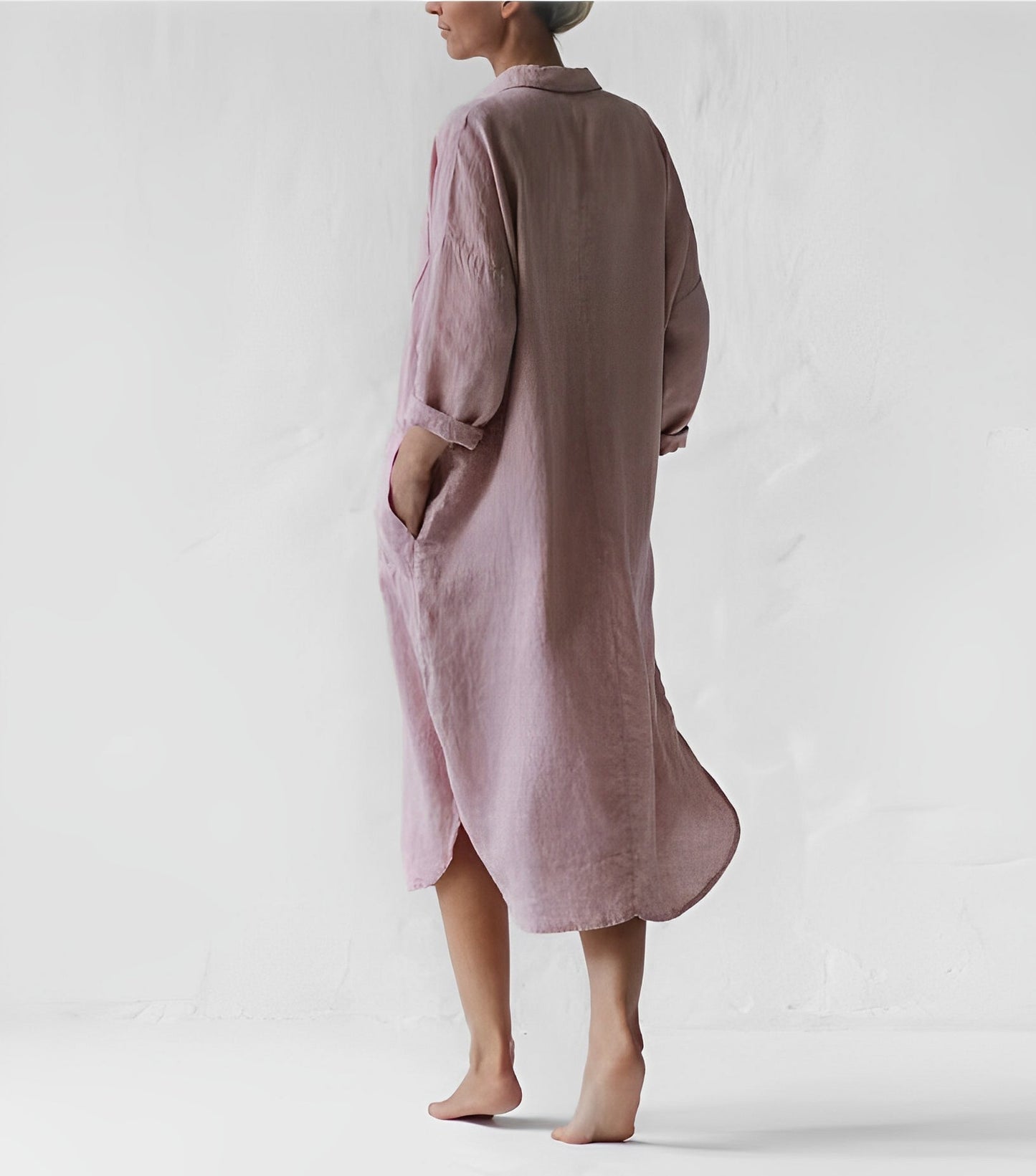 Damen Hemdkleid Sommerstil