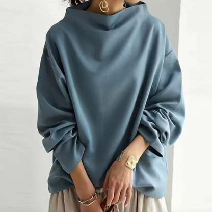 Damen Oversized Rollkragenpullover Carmen