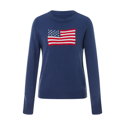 Strickpullover Amerikanische Flagge
