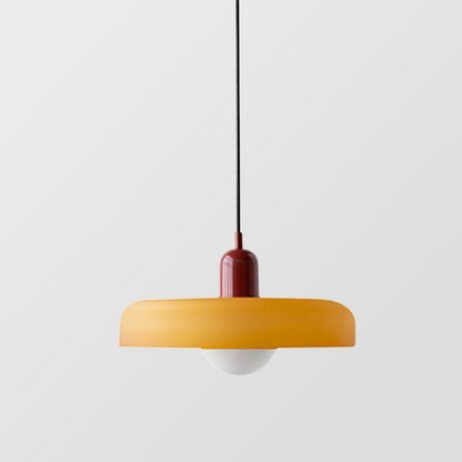 Bauhaus Pendelleuchte Farbiges Glas