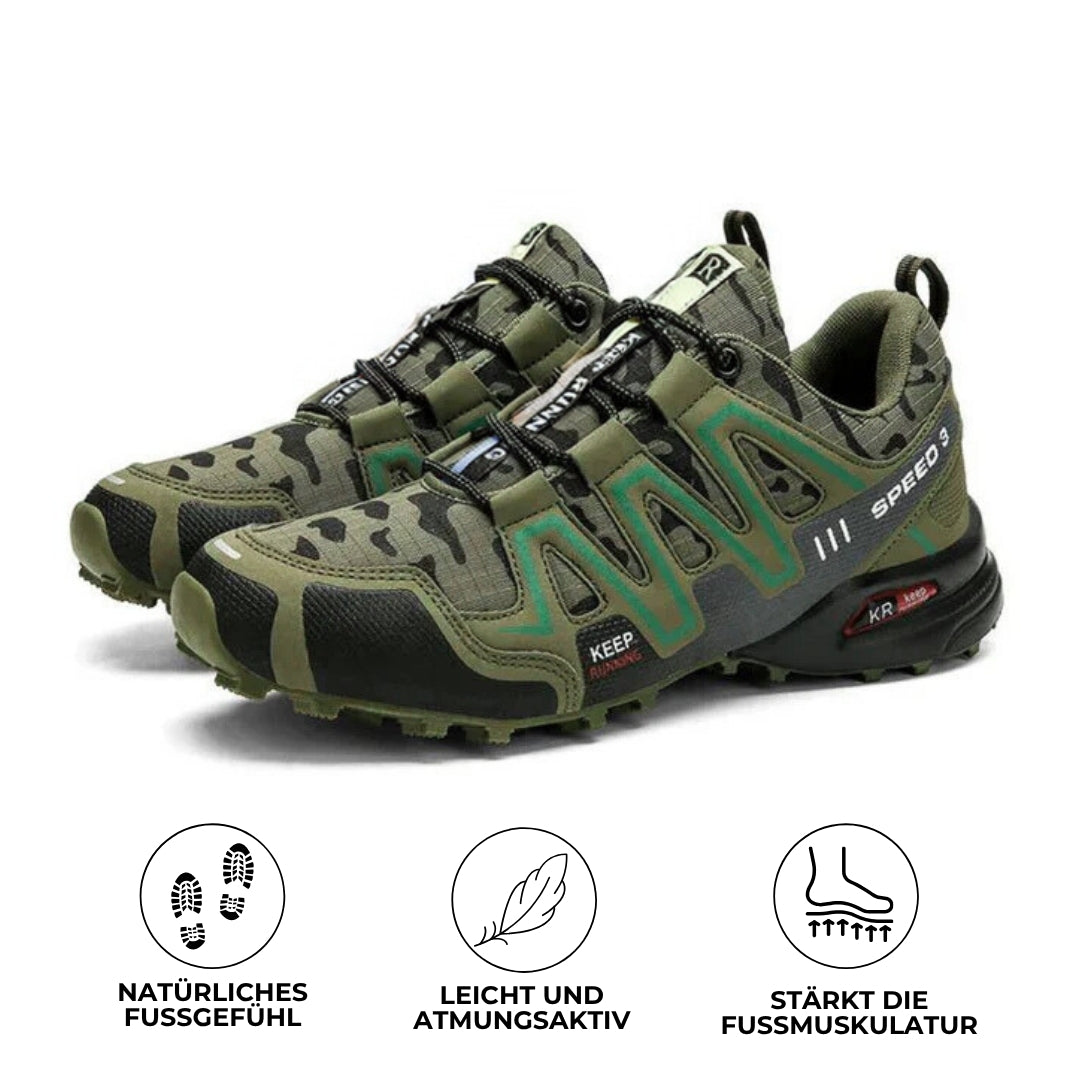 Orthopädische Wanderstiefel Schmerzlindernd Schwarz - Norvielle