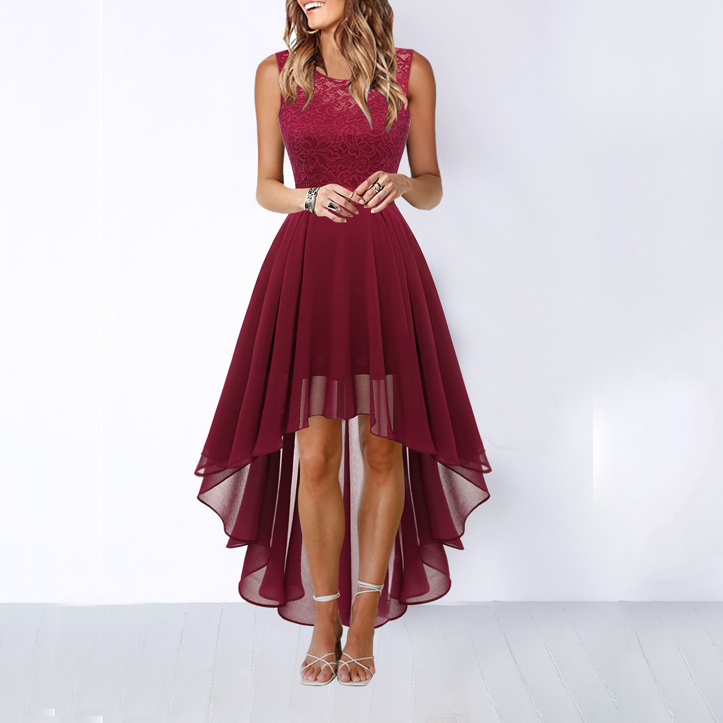Damen Hochzeitskleid High-Low-Schnitt