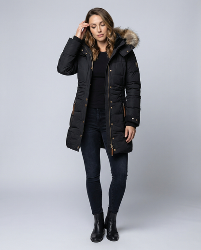 Damenparka Fellgefüttert Warm