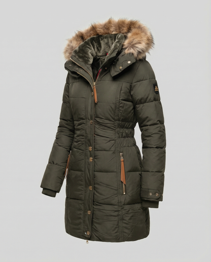 Damenparka Fellgefüttert Warm