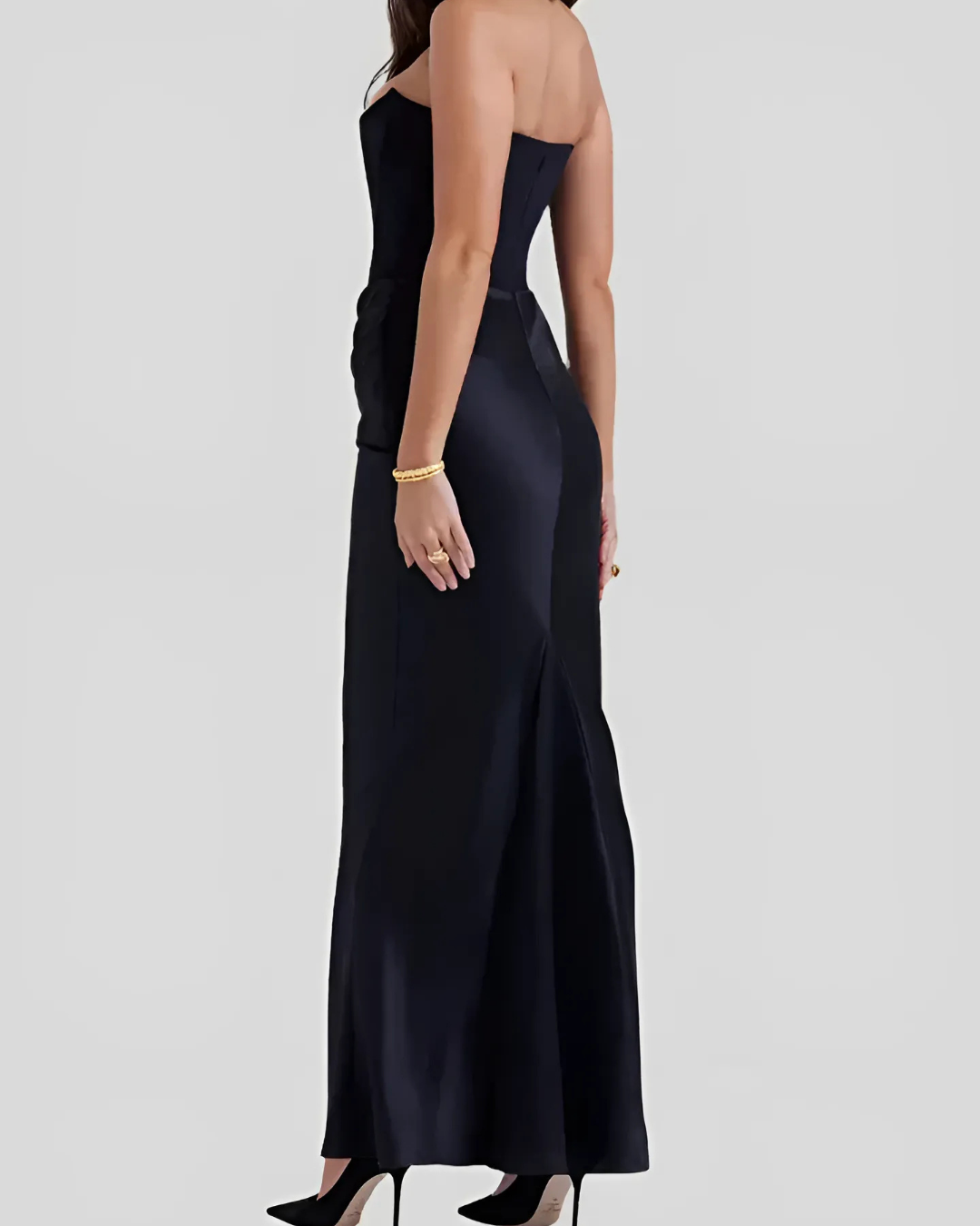 Damen Maxikleid Drapiert Hochzeitsgäste