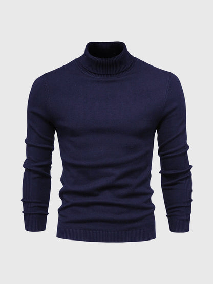 Herren Rollkragenpullover Kurz Waschbar