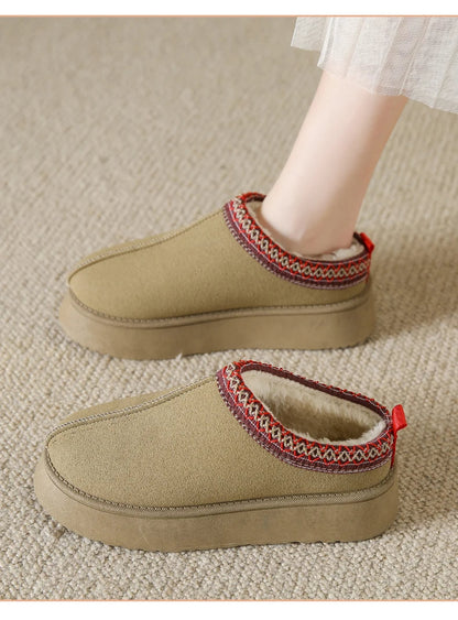 Bequeme Herren Loafers Warm Lederschuhe